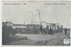 Wystawa w Częstochowie. 1909. Narzędzia rolnicze Sucheniego. Fot. A. Piotrowski. Wydawnictwo Andrzeja Piotrowskiego (seria I)