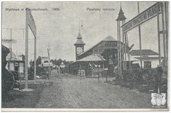 Wystawa w Częstochowie. 1909. Pawilony rolnicze. Fot. A. Piotrowski. Wydawnictwo Andrzeja Piotrowskiego (seria I)