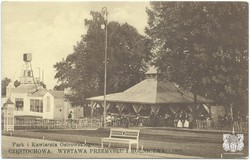 CZĘSTOCHOWA. WYSTAWA PRZEMYSŁU I ROLNICTWA. 1909. Park i Kawiarnia Ostrowskiego. Fot. W. Wesołowski. Wydawnictwo B-ci Rzepkowicz. Warszawa (seria III)