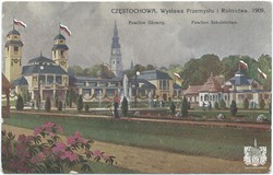 CZĘSTOCHOWA. Wystawa Przemysłu i Rolnictwa. 1909. Pawilon Główny. Pawilon Szkolnictwa. Wydawnictwo B-ci Rzepkowicz. Warszawa (seria IV)