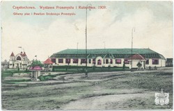 Częstochowa. Wystawa Przemysłu i Rolnictwa. 1909. Główny plac i Pawilon Drobnego Przemysłu. Wydawnictwo B-ci Rzepkowicz. Warszawa (seria V)